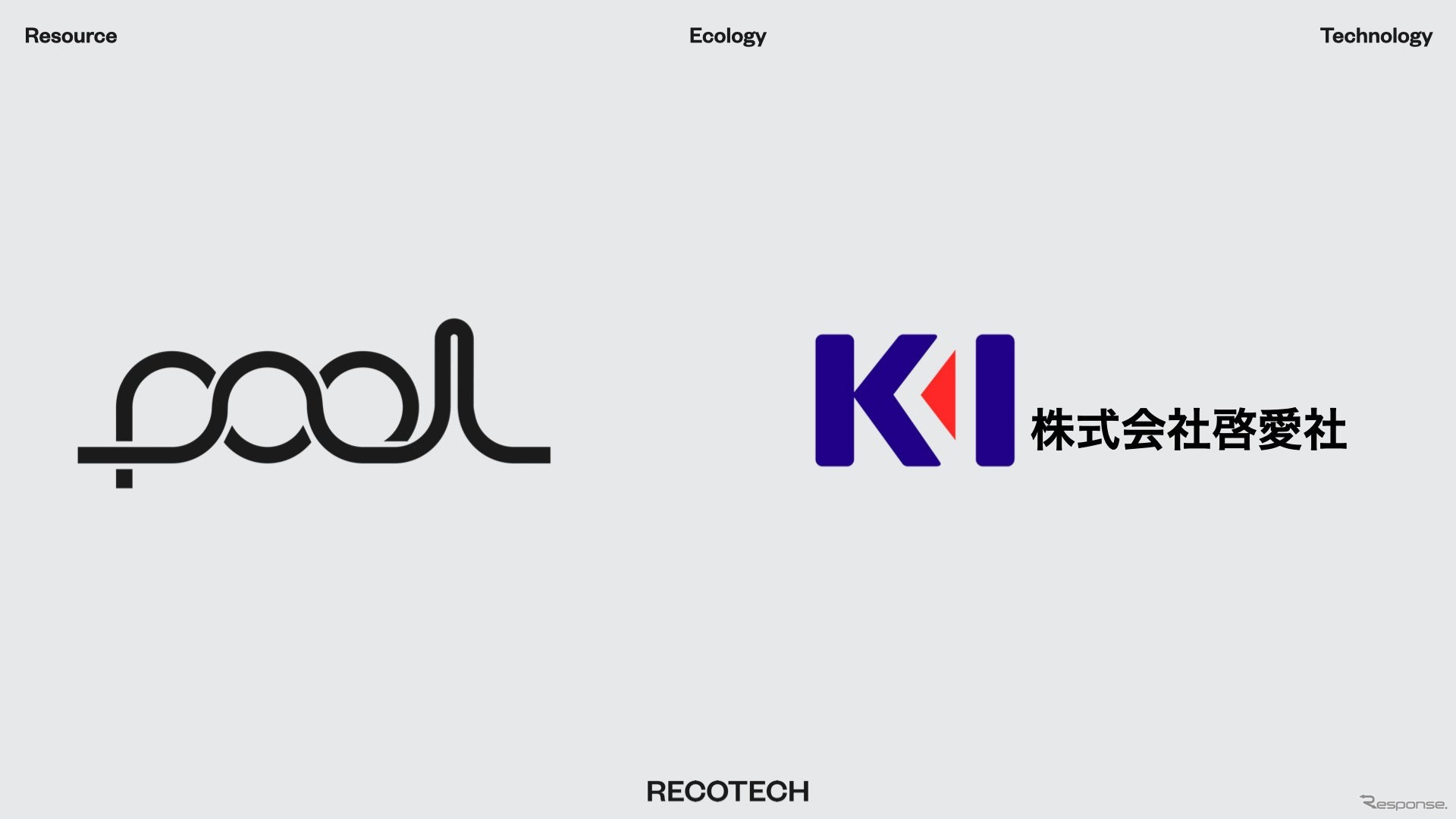 レコテックの資源循環データプラットフォーム「pool」と啓愛社