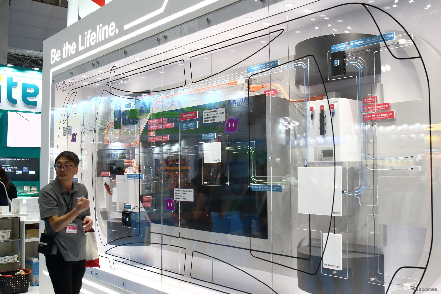 「Be the Lifeline」を掲げる矢崎総業(ジャパンモビリティショー2025)