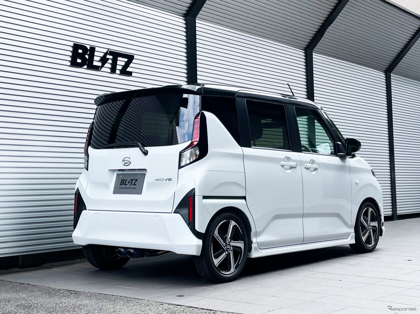 ブリッツ ニュルスペック・カスタムエディション フォージドカーボンテールセット(FC) ダイハツ・ムーヴ(LA850S)装着例