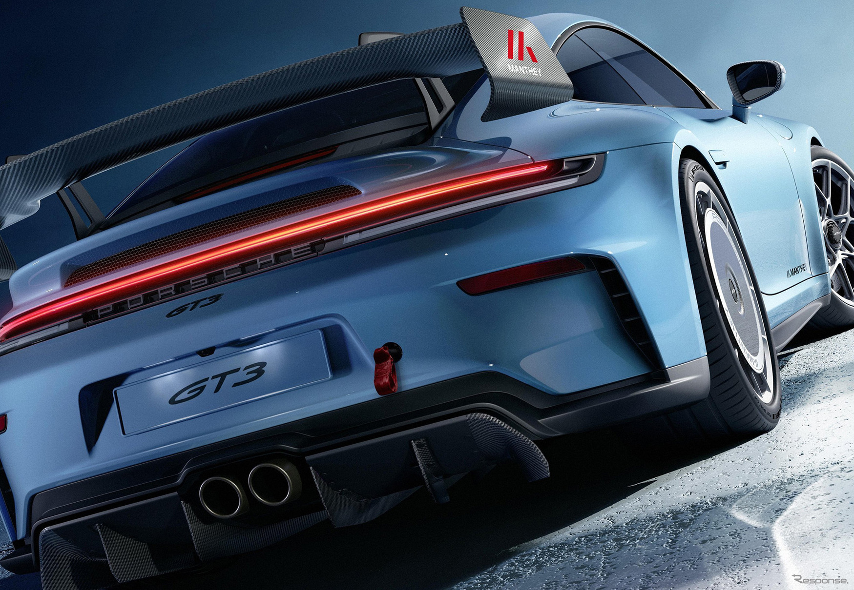 ポルシェ『911 GT3』現行型(992.2)向けのマンタイキット装着車