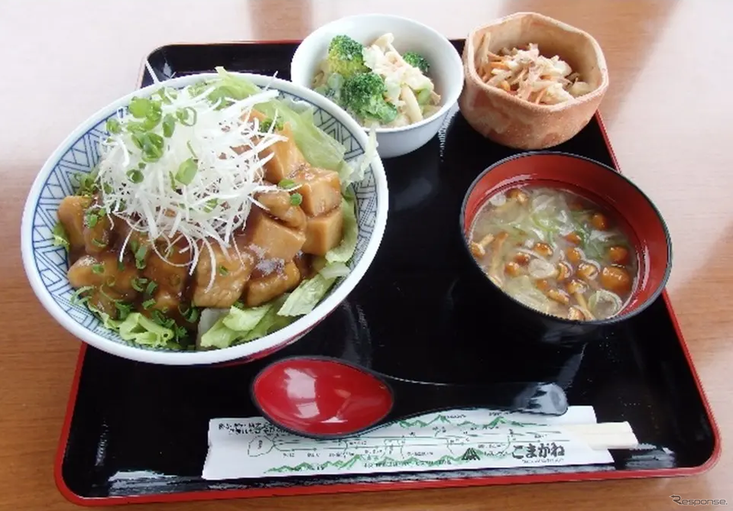 信州高野豆腐と豚肉のあんかけ丼