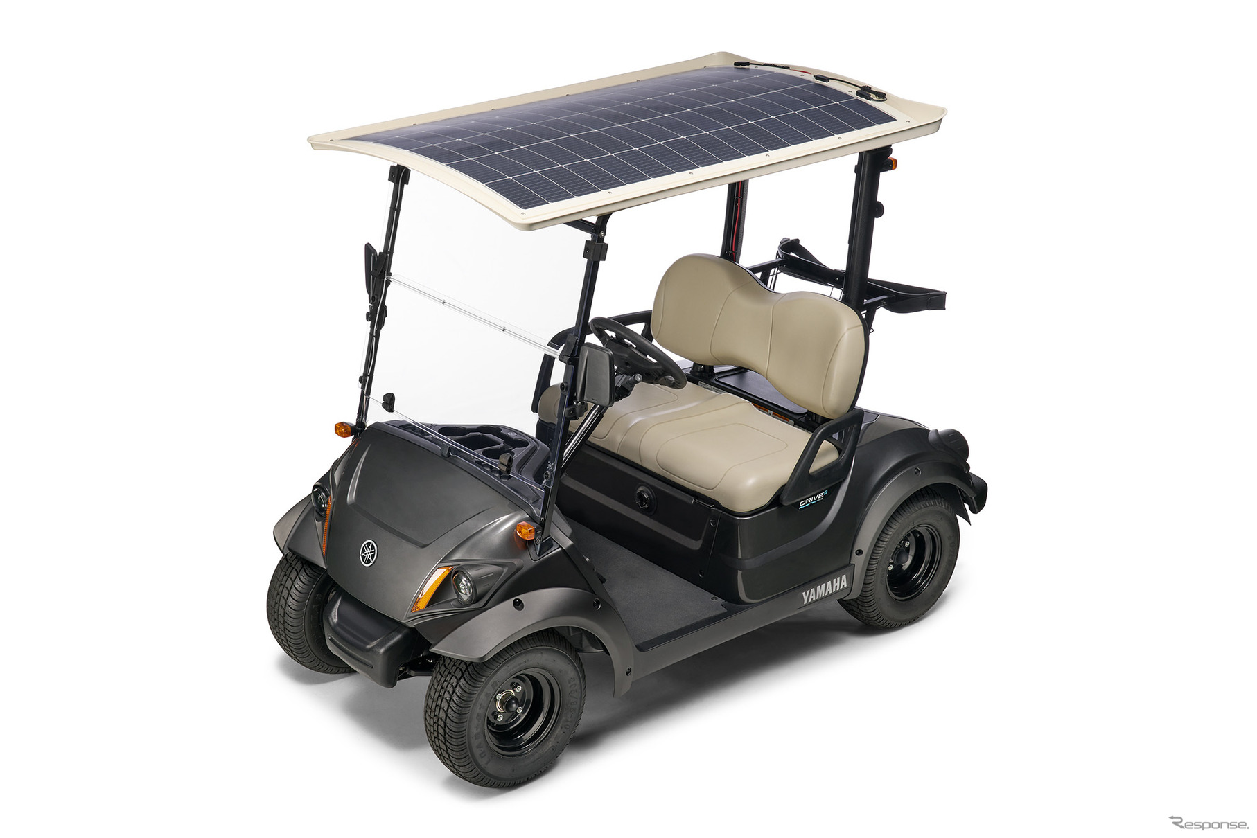 ヤマハ発動機のDR2-PTV ランドカーをベースにした太陽光パネル搭載の実験用車両