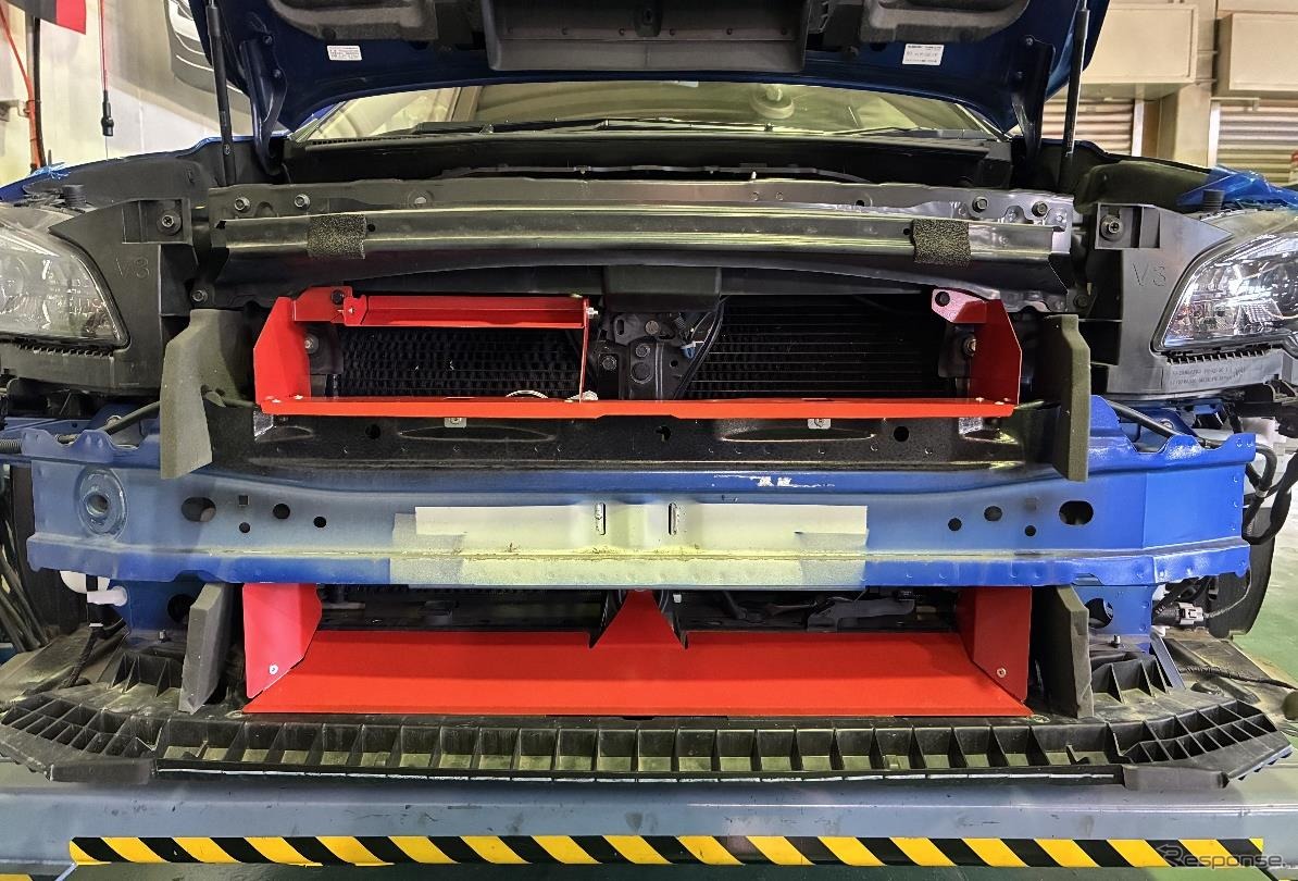 タナベの『WRX STI』用冷却プレート「GT COOLING PLATE」