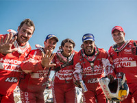 【ダカール16】HIMOINSAレーシング、二輪部門で全員完走…ヤンマーがサポート 画像