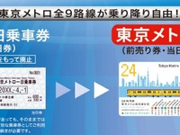 東京メトロ・都営地下鉄のフリー切符、有効期間を時間単位に…3月26日から 画像
