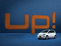 VW up! にカジュアルな限定車「ジーンズ up!」…専用シートカバー採用 画像