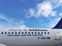 ルフトハンザドイツ航空、A320neo初号機納入式を開催…2号機も披露 画像