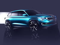 【ジュネーブモーターショー16】シュコダ謎の新型車、正体判明…SUVコンセプト 画像