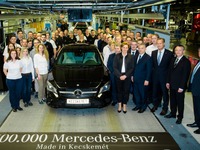 メルセデスのハンガリー工場、累計生産50万台…約4年で達成 画像