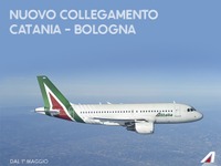 アリタリア航空、カターニア＝ボローニャ線を開設へ…5月1日 画像