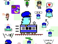 青い森鉄道キャラクター「モーリー」、LINEスタンプに 画像
