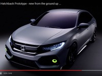 ホンダ シビック ハッチバック 新型、プロトタイプのディティール［動画］ 画像