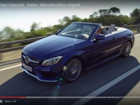 メルセデスCクラス カブリオレ 新型、爽快なオープン走行［動画］ 画像