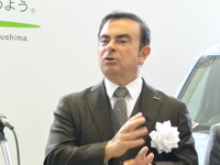 日産ゴーンCEO、テスラの新型EV好受注は「朗報」 画像