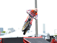 【モータースポーツジャパン16】藤波貴久が迫力のパフォーマンス、トライアル日本ラウンドをアピール 画像