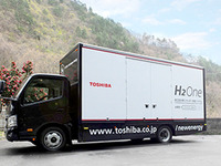 東芝、自立型水素エネルギー供給システムの車載モデルを開発 画像
