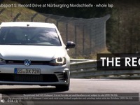 VW ゴルフ GTI クラブスポーツS、ニュルFF最速ラップ達成の瞬間［動画］ 画像