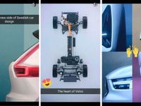 ボルボ謎の新型車、テールランプが見えた 画像