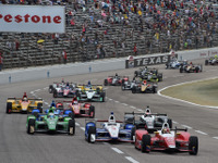 【INDYCAR 第9戦】順延された決勝が雨で中断…続きは8月27日に実施 画像