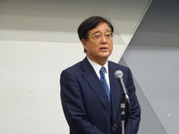 三菱自 益子会長、水島製作所の軽生産「7月4日にライン確認で再開」 画像
