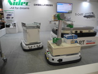【ものづくりワールド16】日本電産シンポの無人搬送台車、引き合い相次ぐ 画像