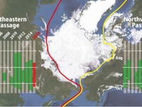 ウェザーニューズ、北極海航路は8月下旬に開通…2016年北極海の海氷傾向 画像