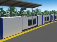 「どこでもドア」実証実験---京急電鉄の三浦海岸駅で 画像
