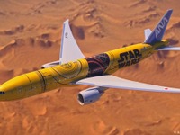 ANA、スター・ウォーズ・プロジェクト特別塗装機第3弾「C-3PO」が登場 画像