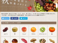 マピオン、秋の味覚狩り特集…全国約450件の農園 画像