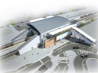 常磐線の神立駅、「帆曳船」イメージで橋上化…2018年完成目指す 画像