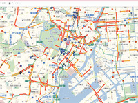 地図検索サイト MapFan、有料会員向けにVICS渋滞情報などの提供を開始 画像