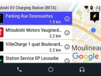 【パリモーターショー16】三菱自、充電スポット検索アプリを初公開…Android Auto対応 画像