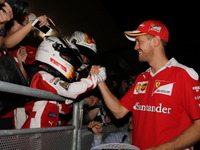 【F1 日本GP】今年もフェラーリドライバーが前夜祭に登場、世界一熱狂的な日本のファンに2人も感激 画像
