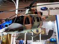 【国際航空宇宙展16】富士重工業、陸上自衛隊向け UH-X のモデルを展示 画像