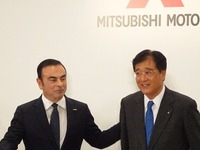 日産 ゴーン社長、益子氏留任は「株主の最大利益のため」…三菱自が新経営体制 画像