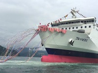 津軽海峡フェリーの新造船「ブルーハピネス」、青森＝函館に就航　2017年3月11日から 画像