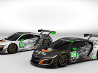 ホンダ NSX 新型のGT3レーサー、正式カラーリング初公開 画像