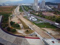 広島市街と宮島口を結ぶ湾岸線、開通前の道を歩いて実感　1月29日 画像