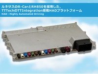 自動運転向けプロトタイプECUの開発期間を短縮できるツール、ルネサスとTTTechが共同開発 画像
