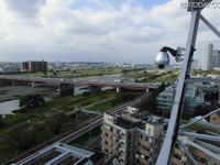多摩川の水位をリアルタイム映像で配信---災害発生時の判断材料 画像