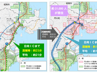東九州自動車道の門川南スマートICが開通 3月25日 画像