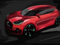 【スズキ スイフト 新型】スイフトらしさは骨格から…エクステリアデザイン 画像