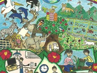 GSユアサ、小学生ECO絵画コンクールの入賞作品を発表…全国から1282作品の応募 画像