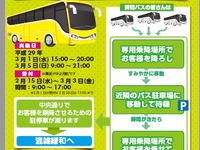 ショットガン方式---貸切バスの路上乗降と路上駐車解消に向け実証実験へ 画像