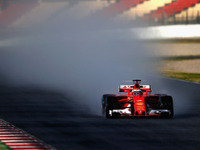 【F1】ライコネンが再びトップ、ウエット路面のテストも実施…第1回バルセロナテスト4日目 画像