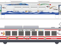 新潟の三セク鉄道2社がラッピング列車でコラボ　3月24日から運行 画像