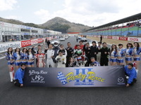 ロードスター・パーティレース、西日本シリーズ開幕…マツダ前田常務、初ポールも表彰台ならず 画像