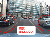 オートライトが点灯する1000ルクス、JAFが実走調査…2020年から搭載義務化 画像