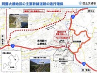 国道57号北側復旧ルートと国道325号阿蘇大橋ルートの全線開通の目標は2020年度…熊本地震 画像