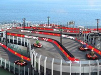 中国のクルーズ船、船上にゴーカート…フェラーリと提携 画像